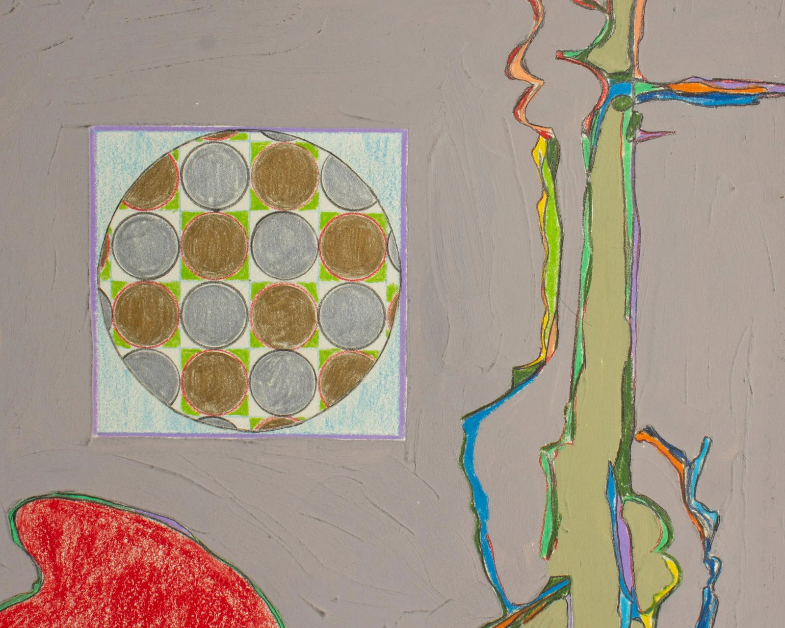 1981 Abstract Mixed Media Painting by Harry Hilson - 5