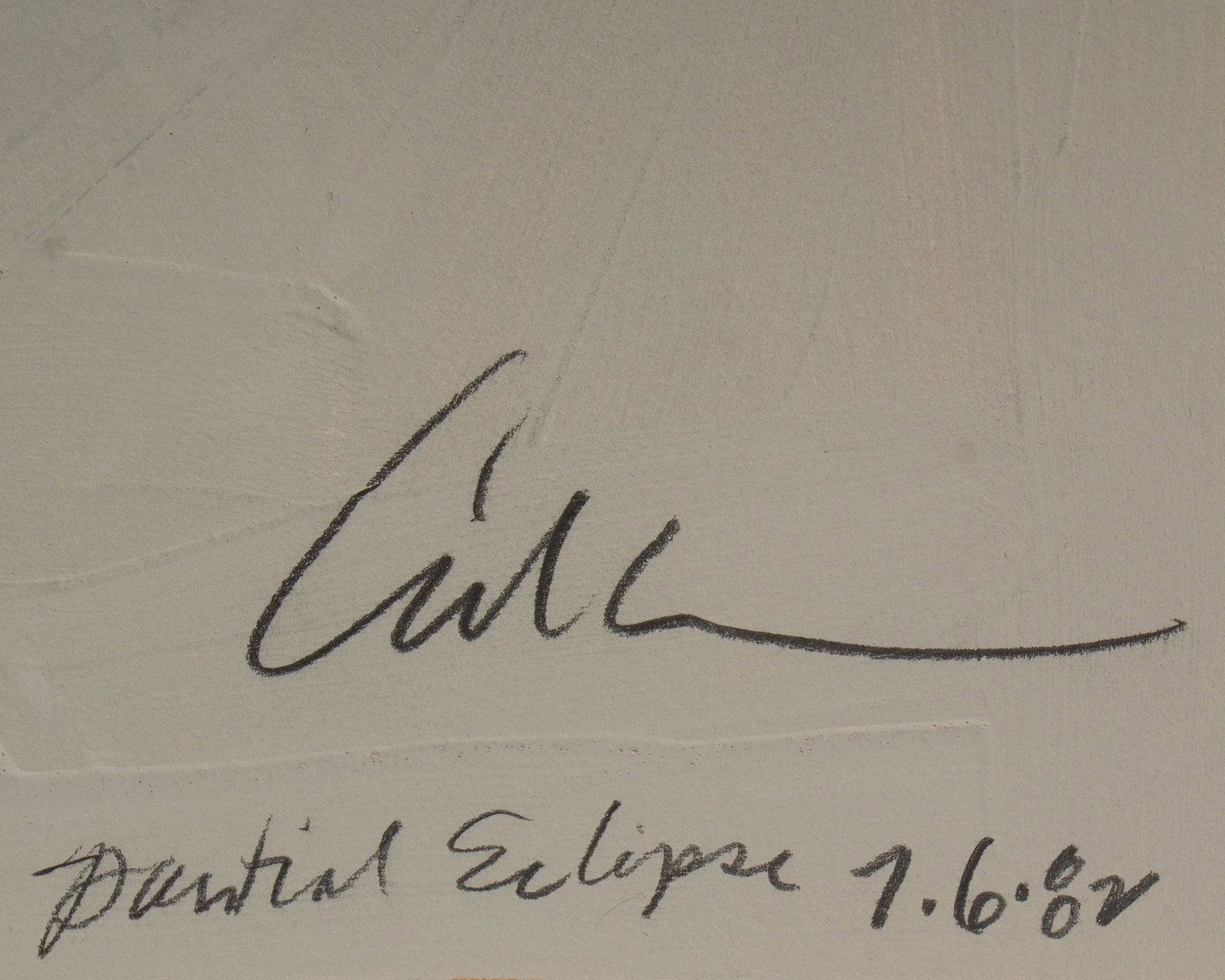 1982 "Partial Eclipse" Mixed Media Painting by Harry Hilson - 3