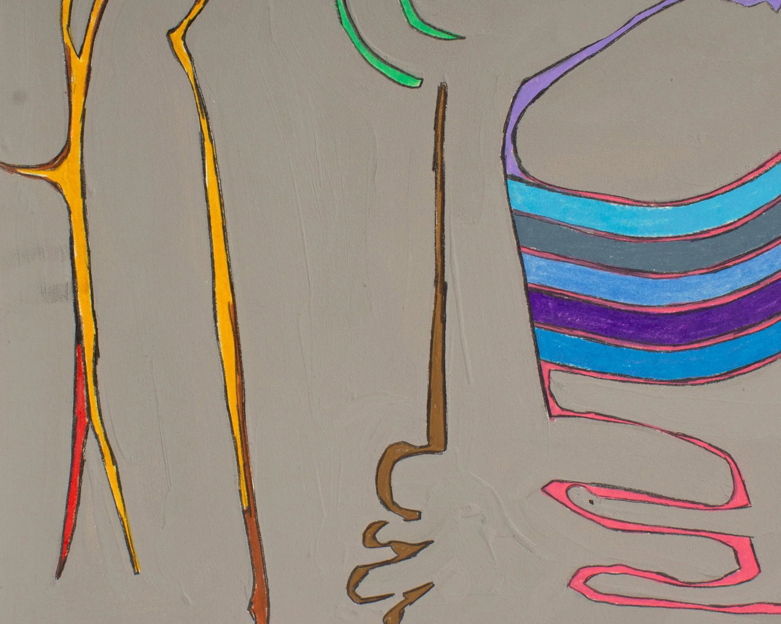 1982 "Partial Eclipse" Mixed Media Painting by Harry Hilson - 4