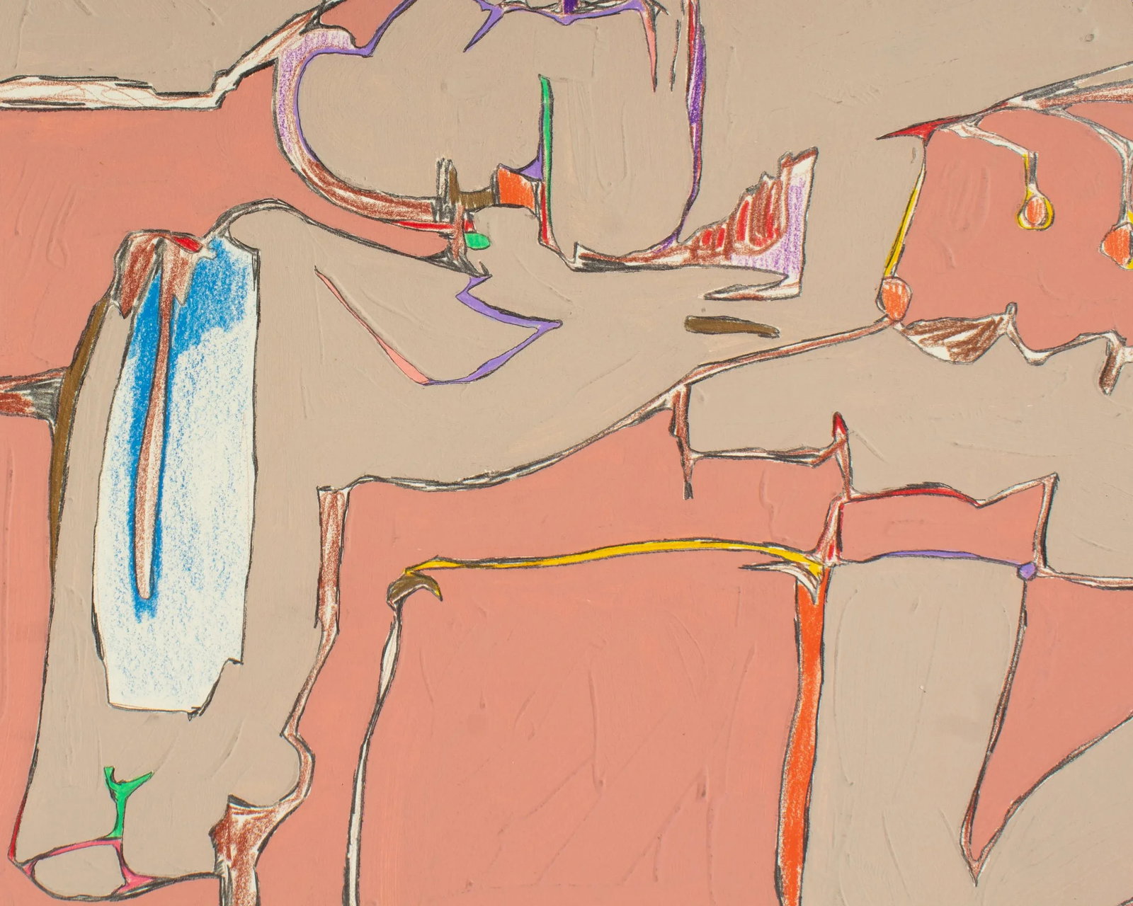 1981 Abstract Mixed Media Painting by Harry Hilson - 4