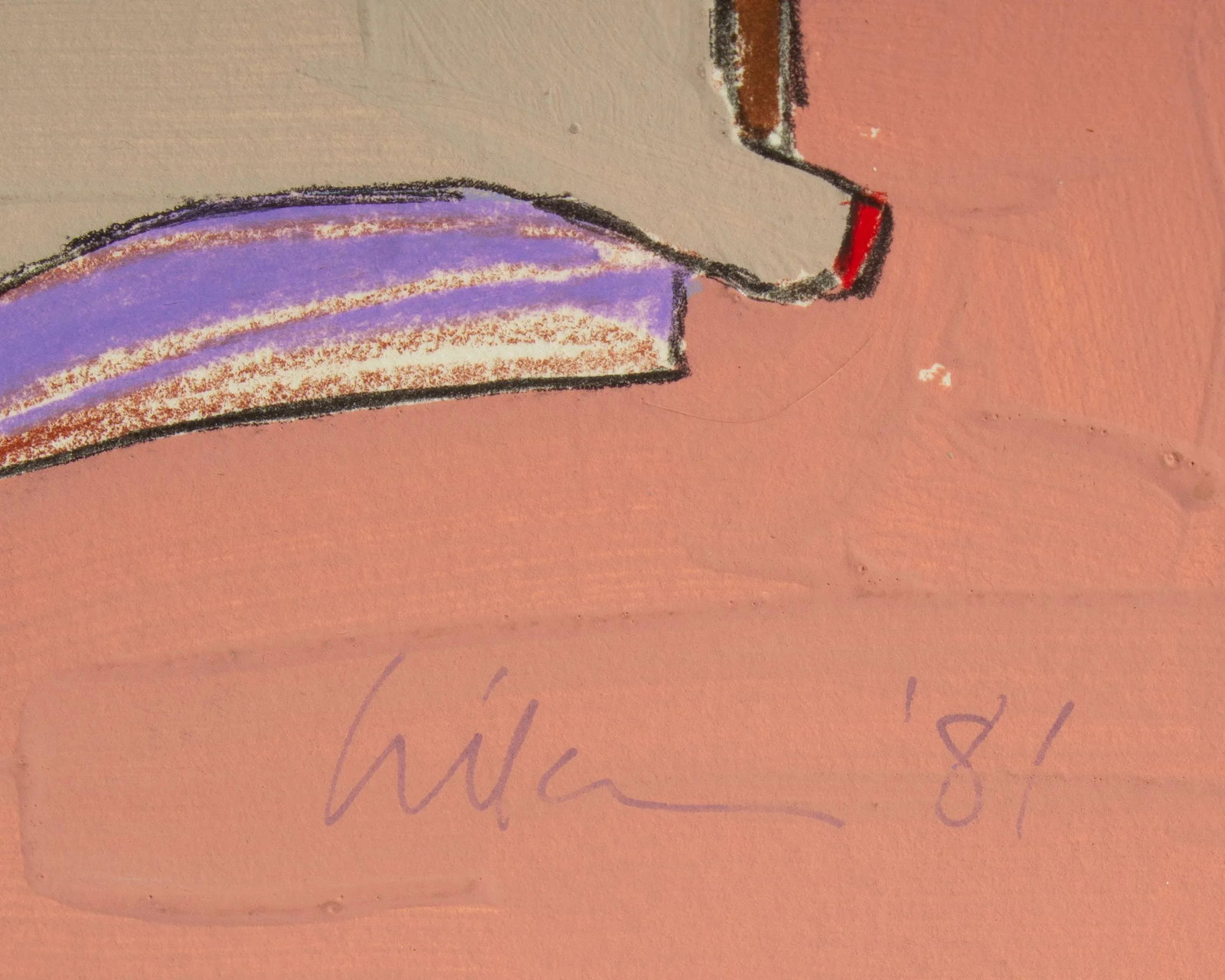 1981 Abstract Mixed Media Painting by Harry Hilson - 6