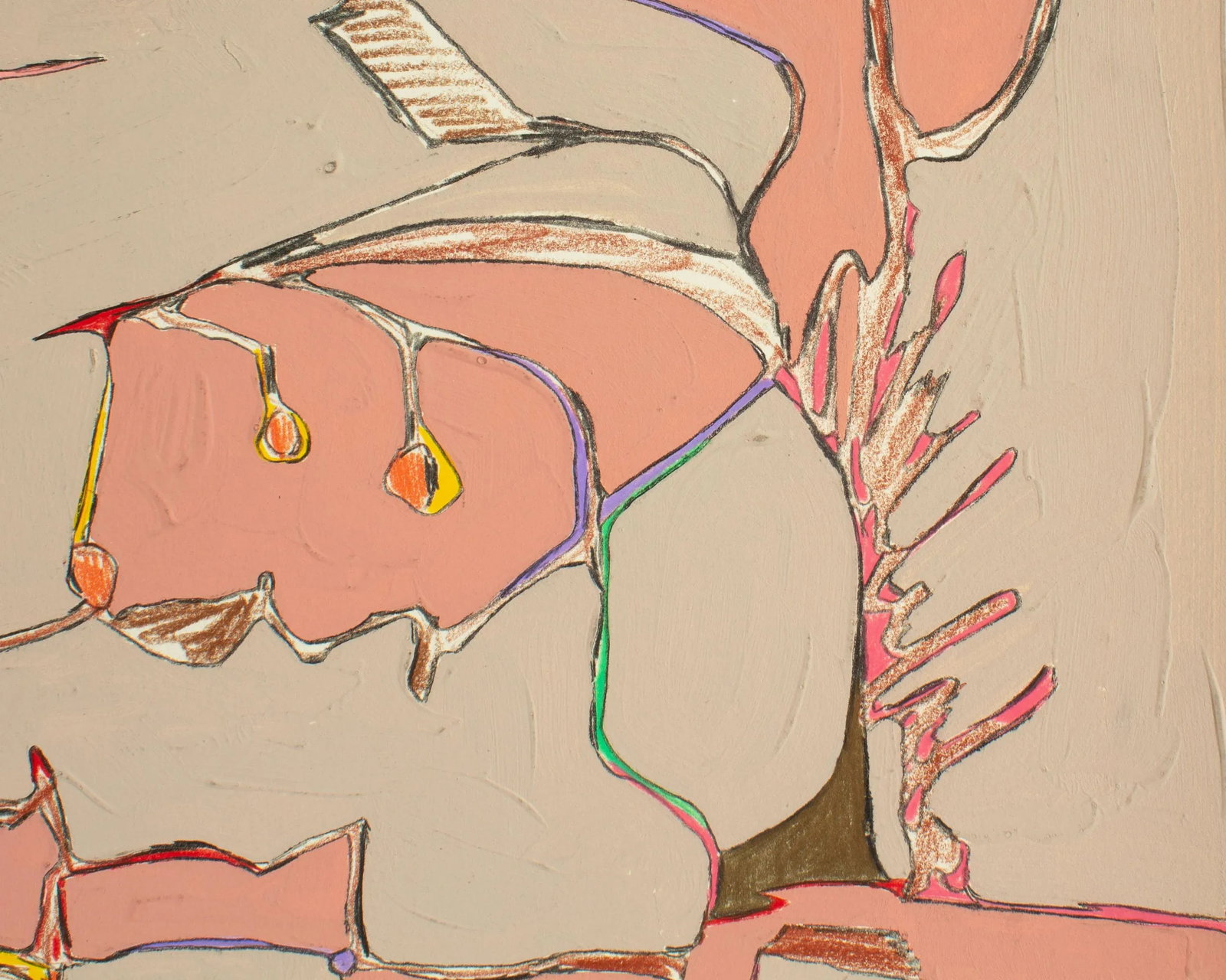 1981 Abstract Mixed Media Painting by Harry Hilson - 7