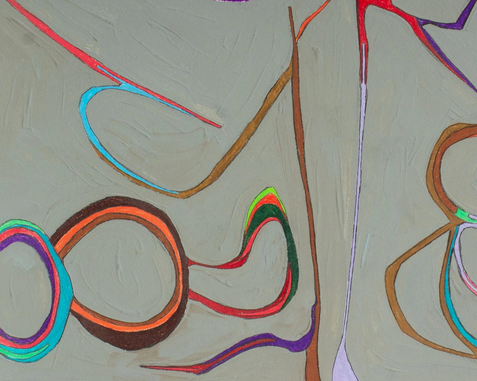 1981 Abstract Mixed Media Painting by Harry Hilson - 5
