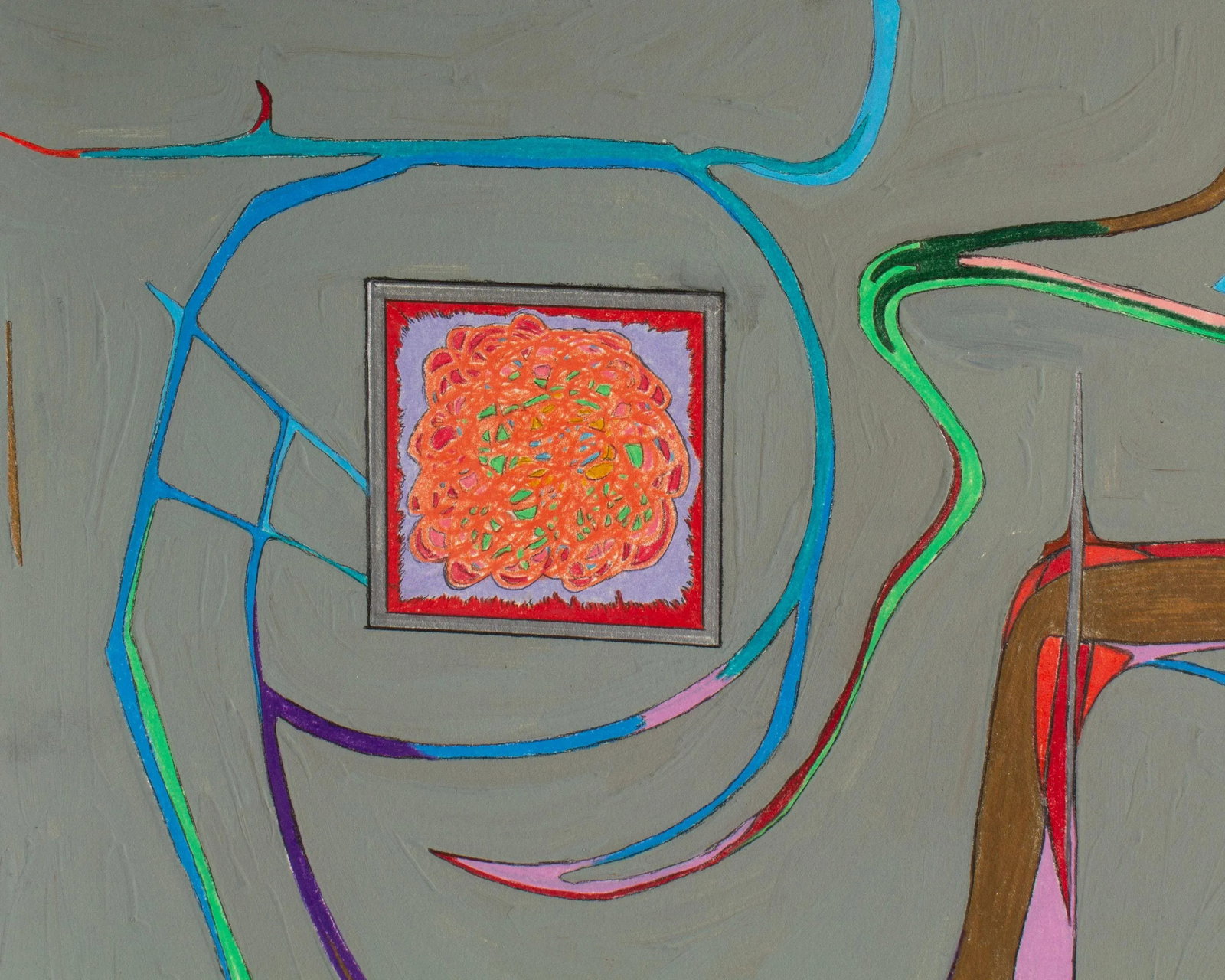 1981 Abstract Mixed Media Painting by Harry Hilson - 8