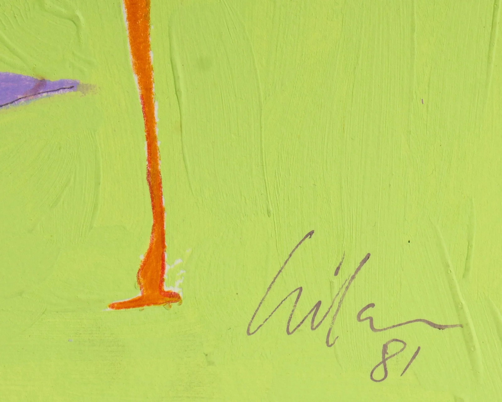 1981 Abstract Mixed Media Painting by Harry Hilson - 4