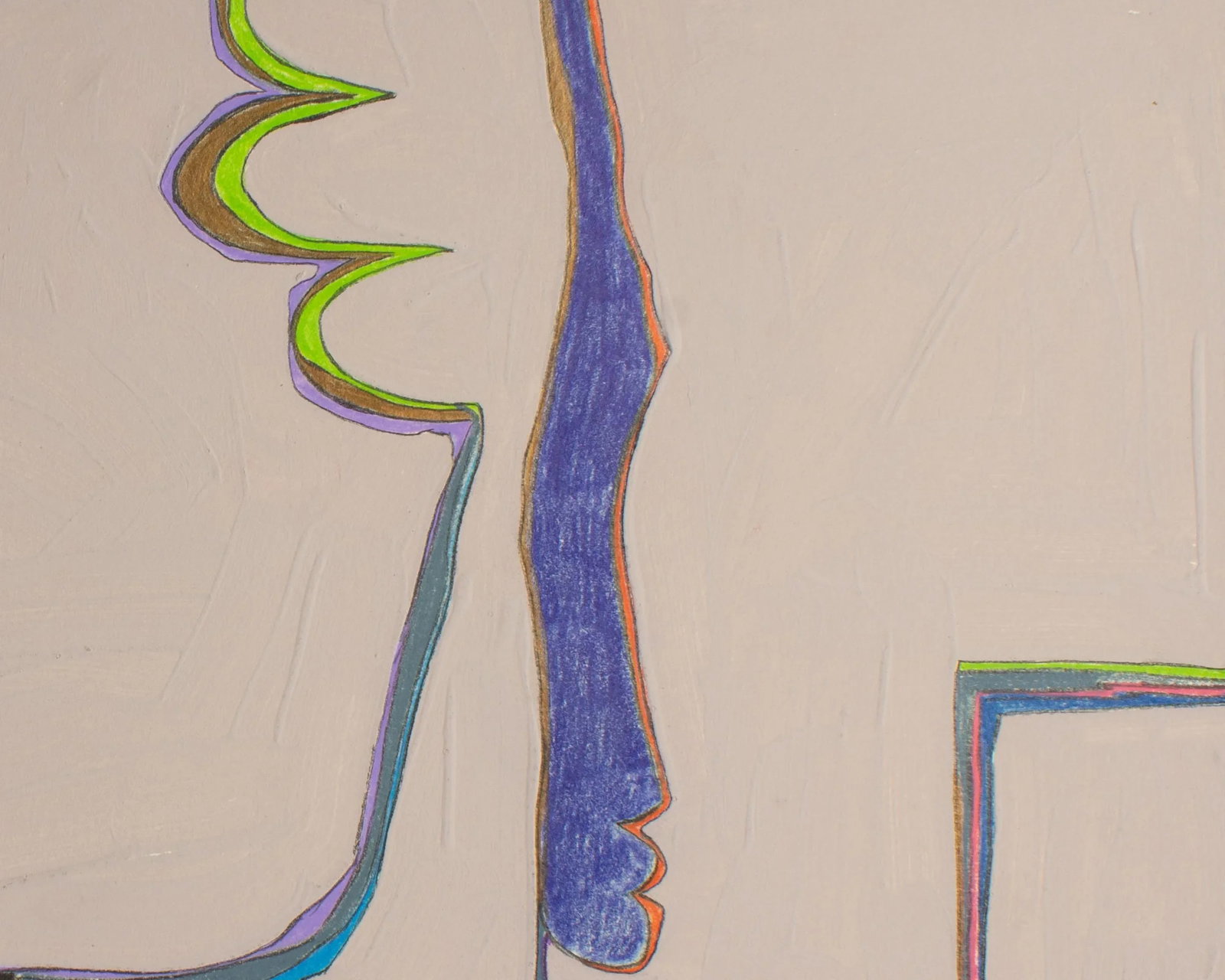 1980s Abstract Mixed Media Painting by Harry Hilson - 5