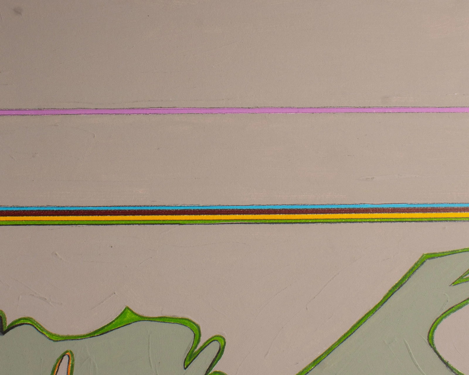 1980s Abstract Mixed Media Painting by Harry Hilson - 4