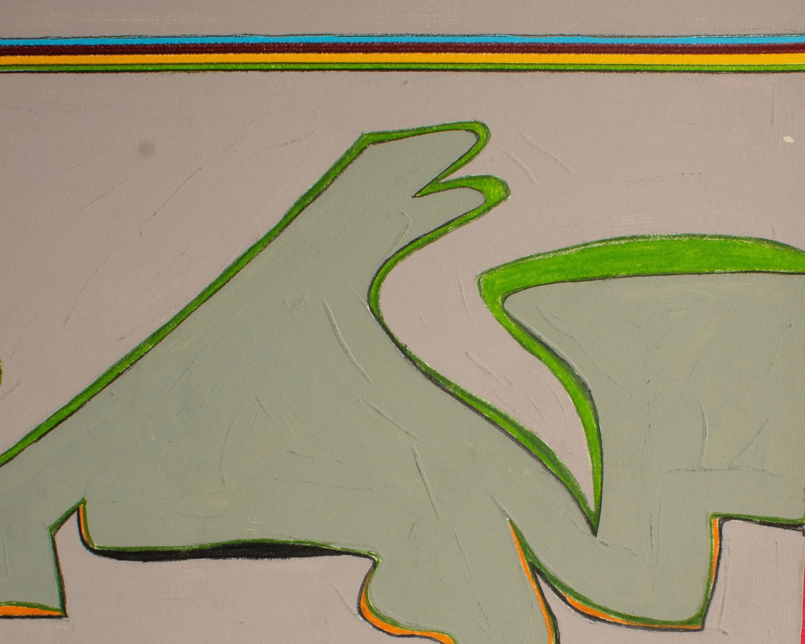 1980s Abstract Mixed Media Painting by Harry Hilson - 6