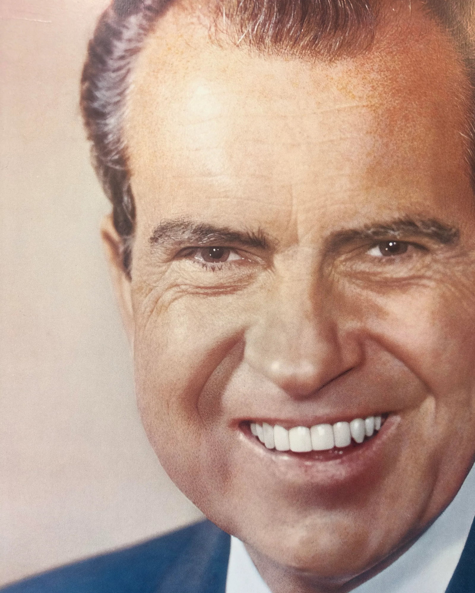 Ironic Oversized Richard Nixon Photographic Portrait by Fabian Bachrach Circa 1960s - 2
