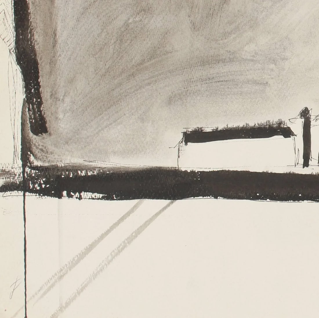 Jack Freeman San Francisco Skyline in Ink, 1960s Circa 1960s - 2