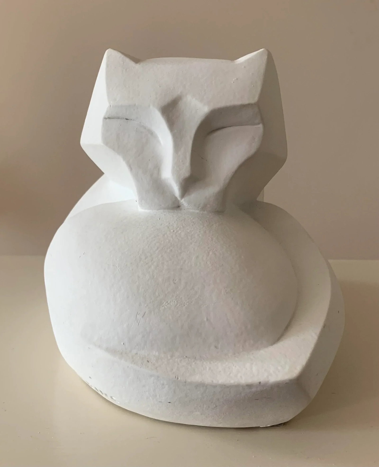 1980s Vintage Cubist Cat Sculpture - 2