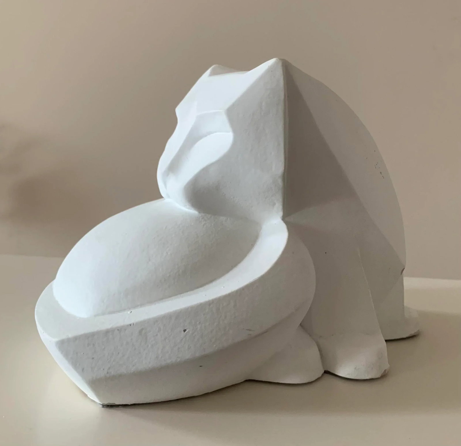1980s Vintage Cubist Cat Sculpture - 4