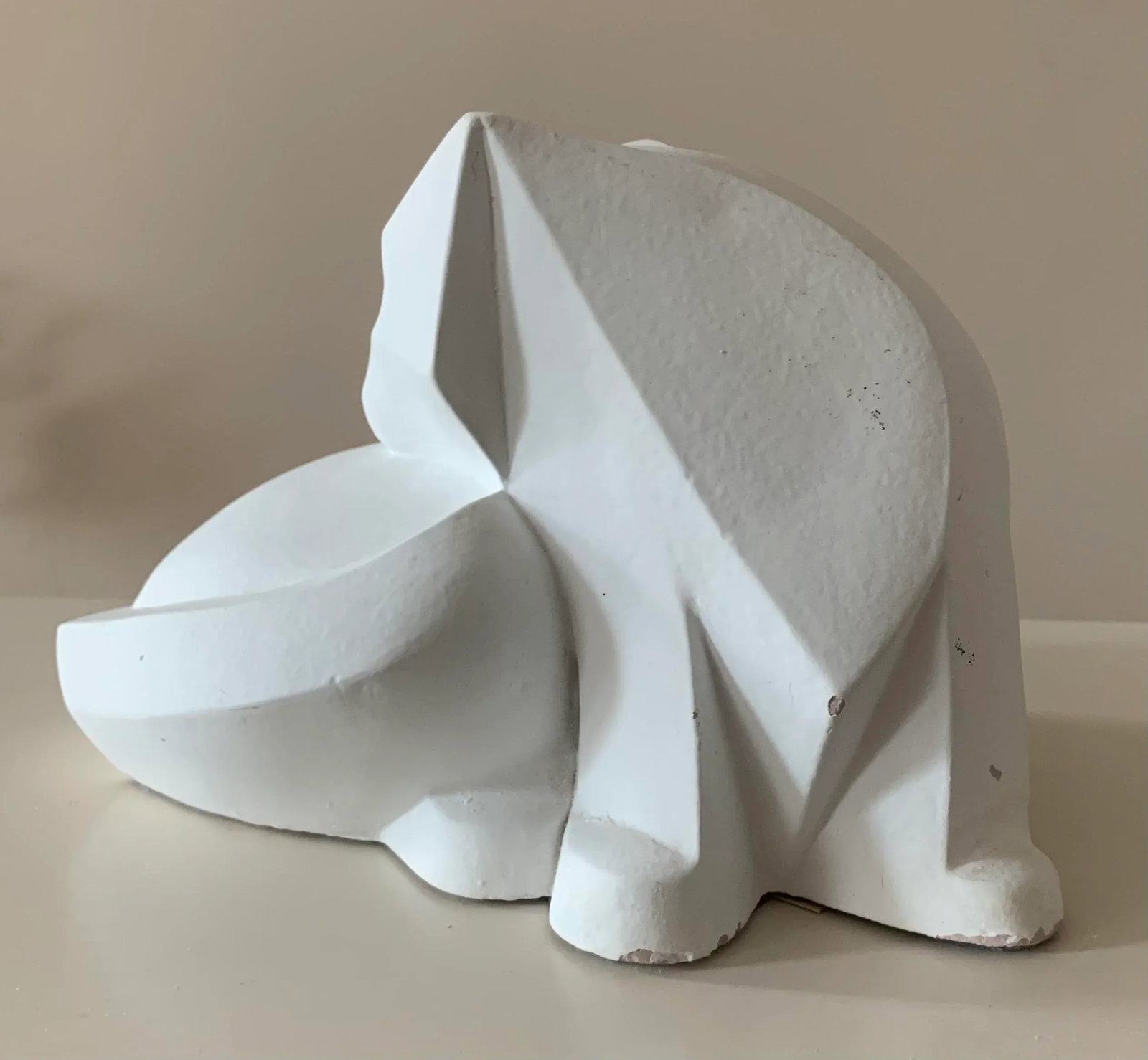 1980s Vintage Cubist Cat Sculpture - 6