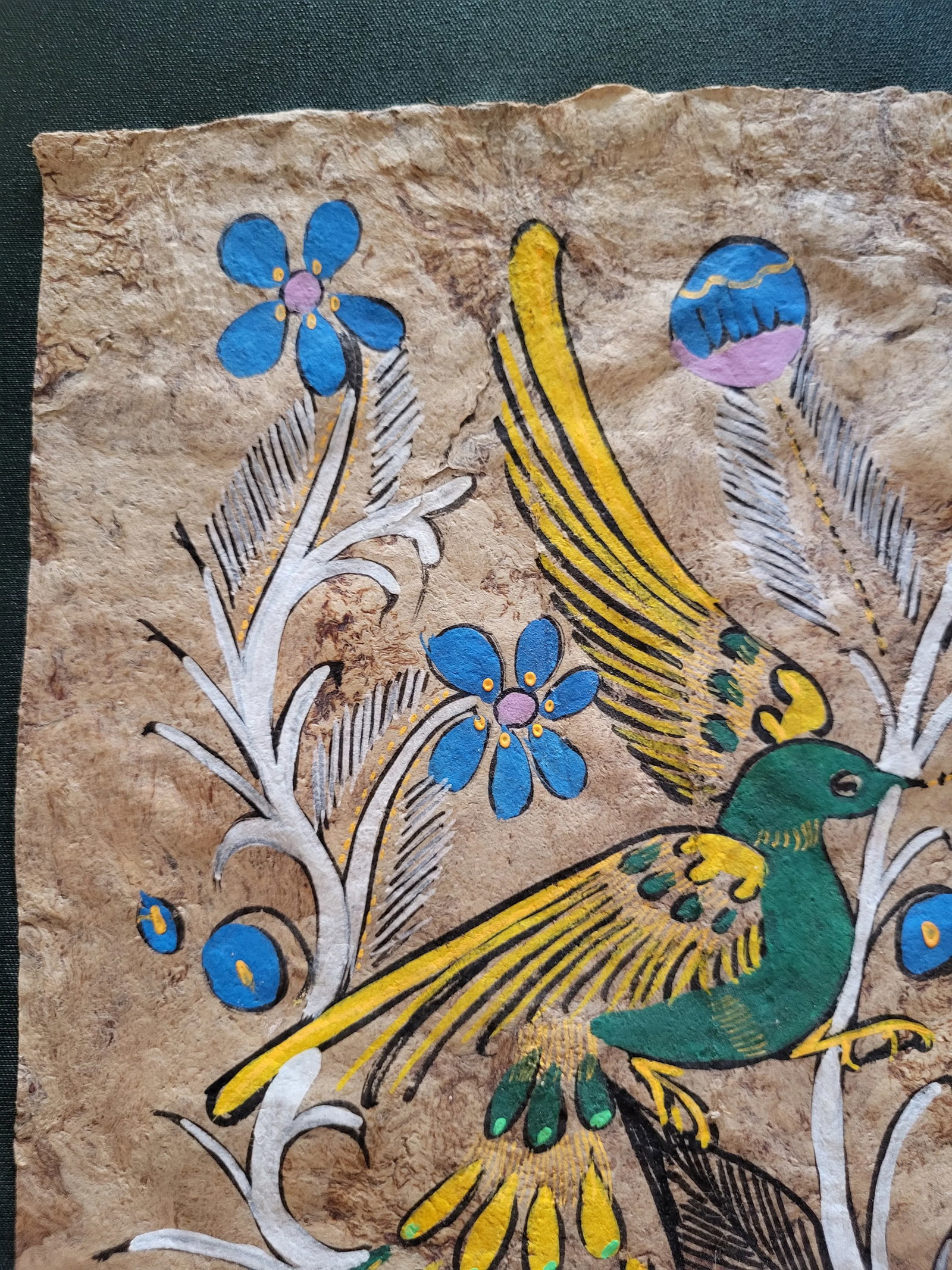 Mid 20th Century Mexican Folk Art Amate Painting - 3