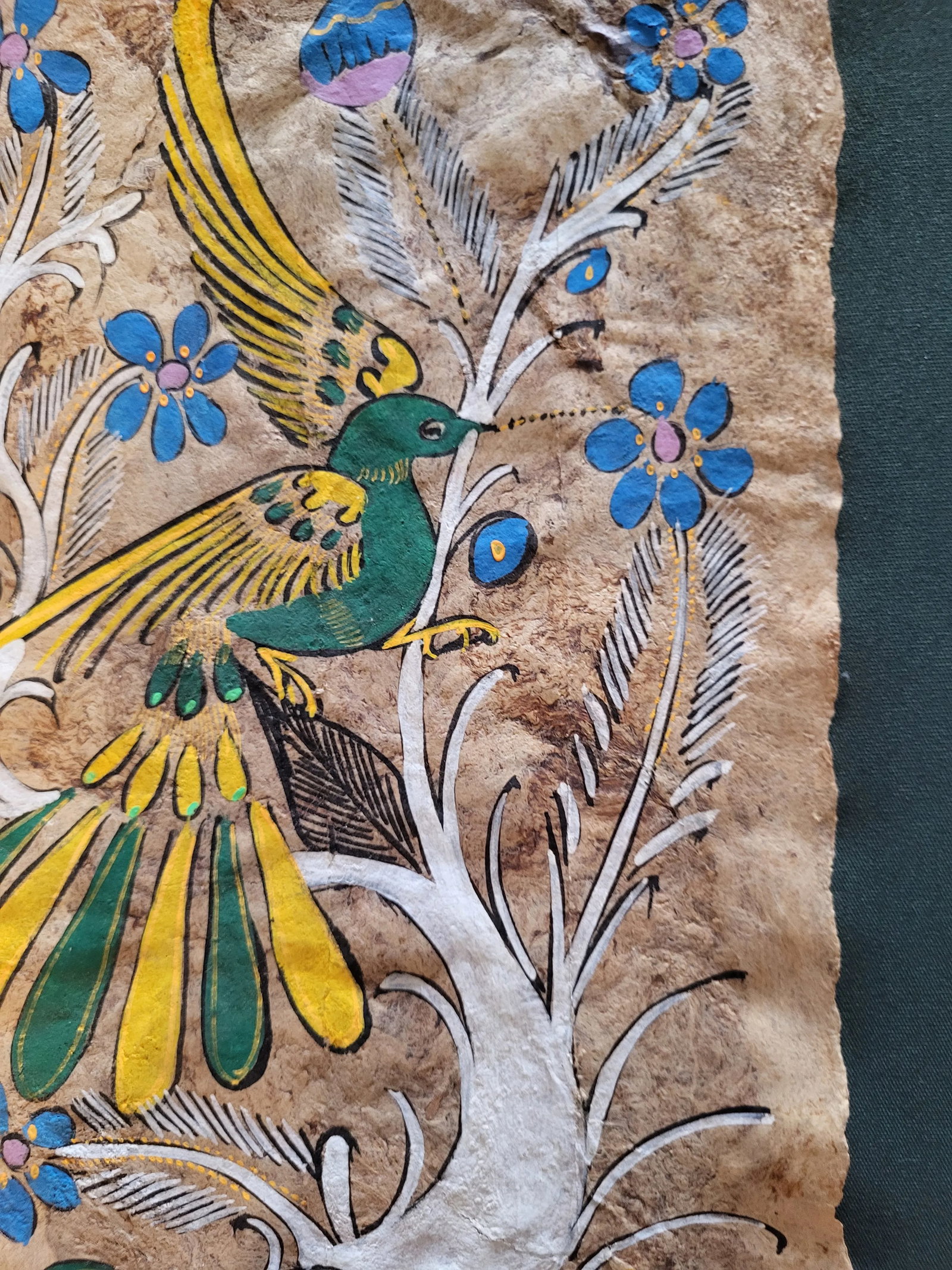 Mid 20th Century Mexican Folk Art Amate Painting - 4