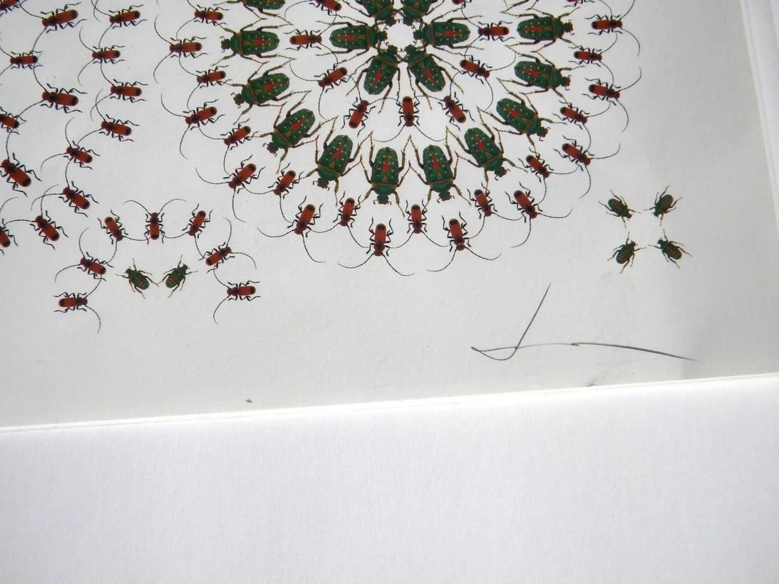 Jean Orlebeke Original Geometric Beetles Print - 10