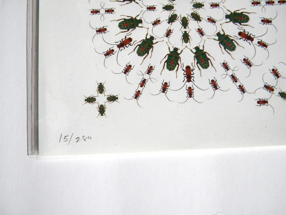 Jean Orlebeke Original Geometric Beetles Print - 9