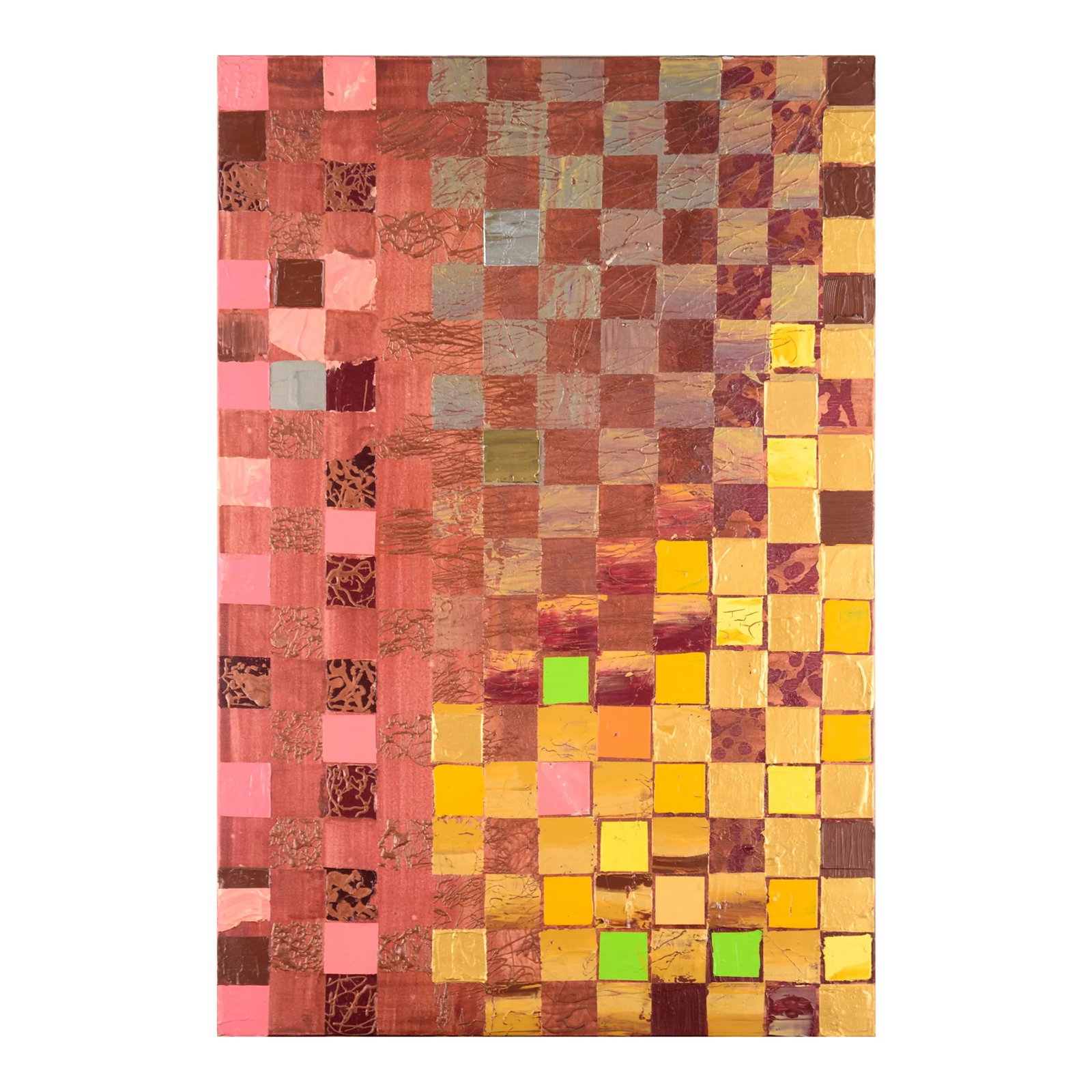 Vintage Original Painting Colorful Squares #5 by Marc Foster Grant (1 of 5)