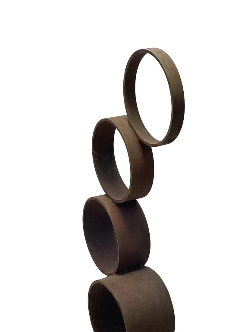 1970s Contemporary Large Fused Bronze Sculpture - 5