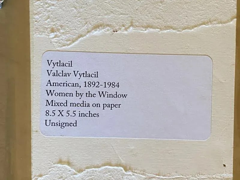 Vaclav Vytlacil 1940's Women by Window Painting - 3