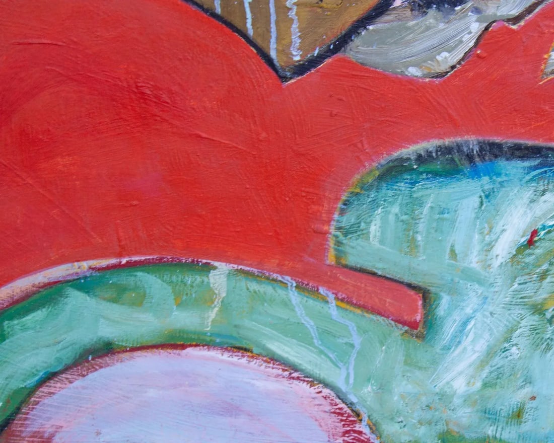 Abstract Oil on Canvas Painting by James L. Bruch - 6