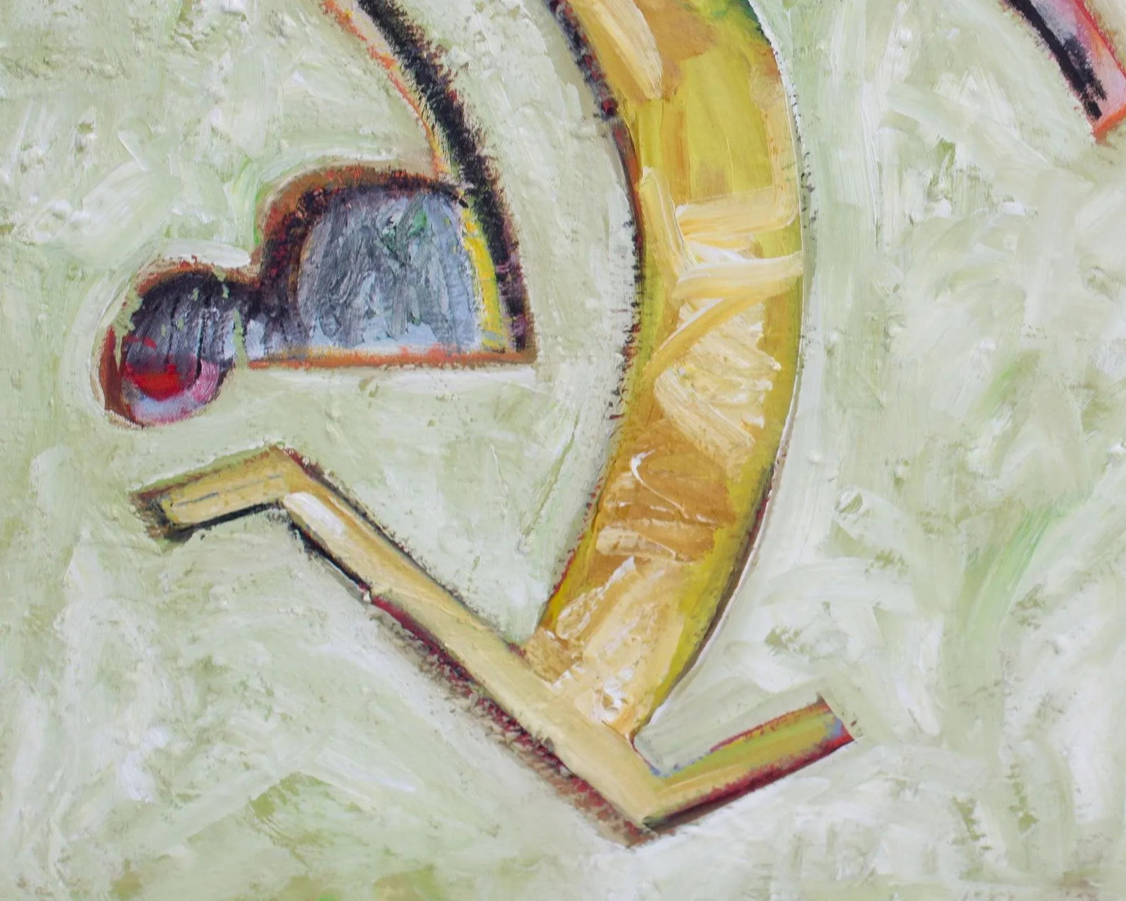 Abstract Oil on Canvas Painting of a Cat by James L. Bruch - 4