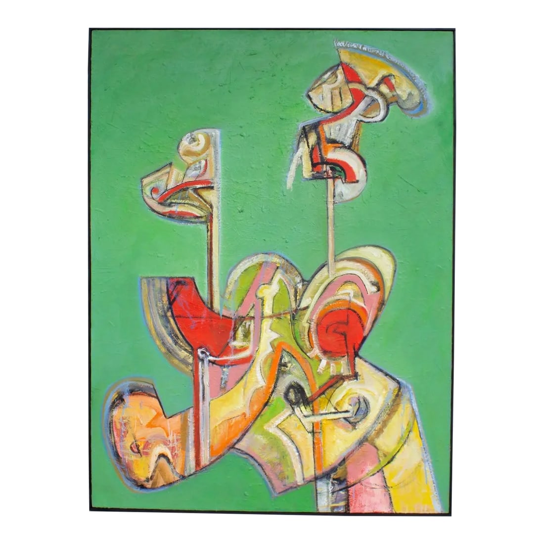 Abstract Acrylic on Canvas Painting by James L. Bruch (1 of 9)