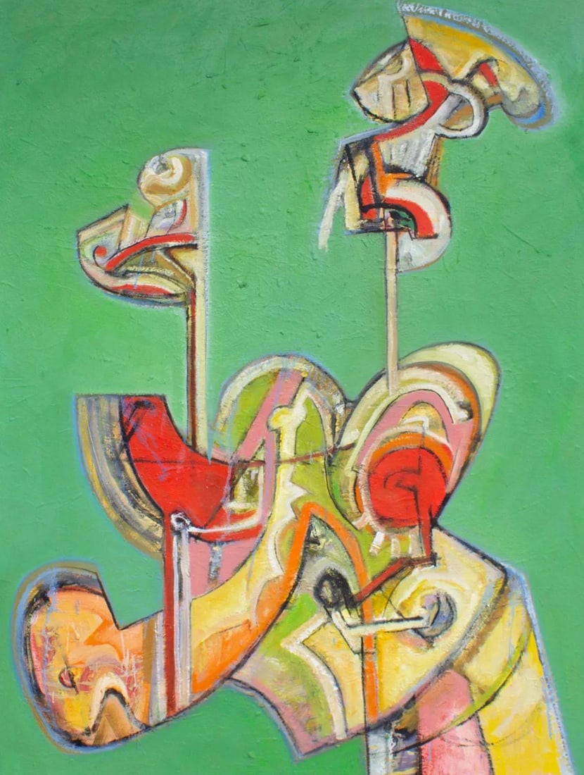Abstract Acrylic on Canvas Painting by James L. Bruch - 2