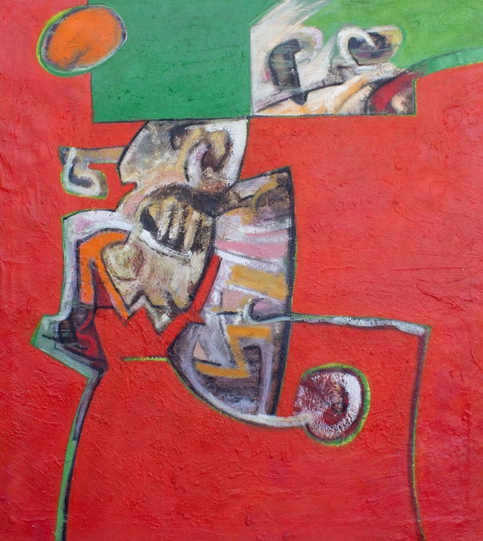 Abstract Oil on Canvas Painting by James L. Bruch - 2