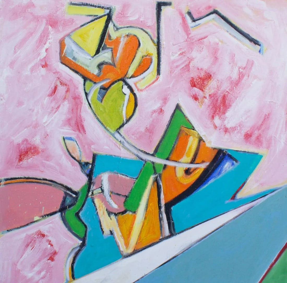 Abstract Oil on Canvas Abstract Painting by James L. Bruch - 2