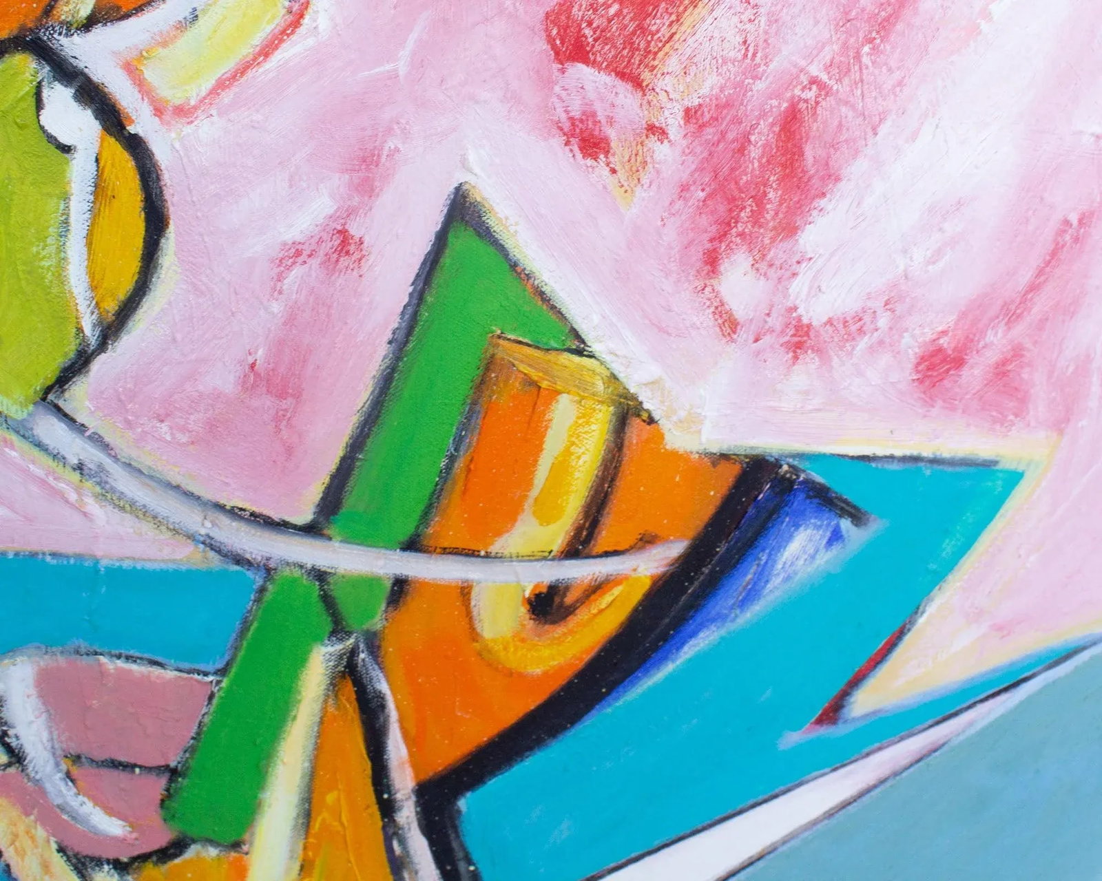 Abstract Oil on Canvas Abstract Painting by James L. Bruch - 5