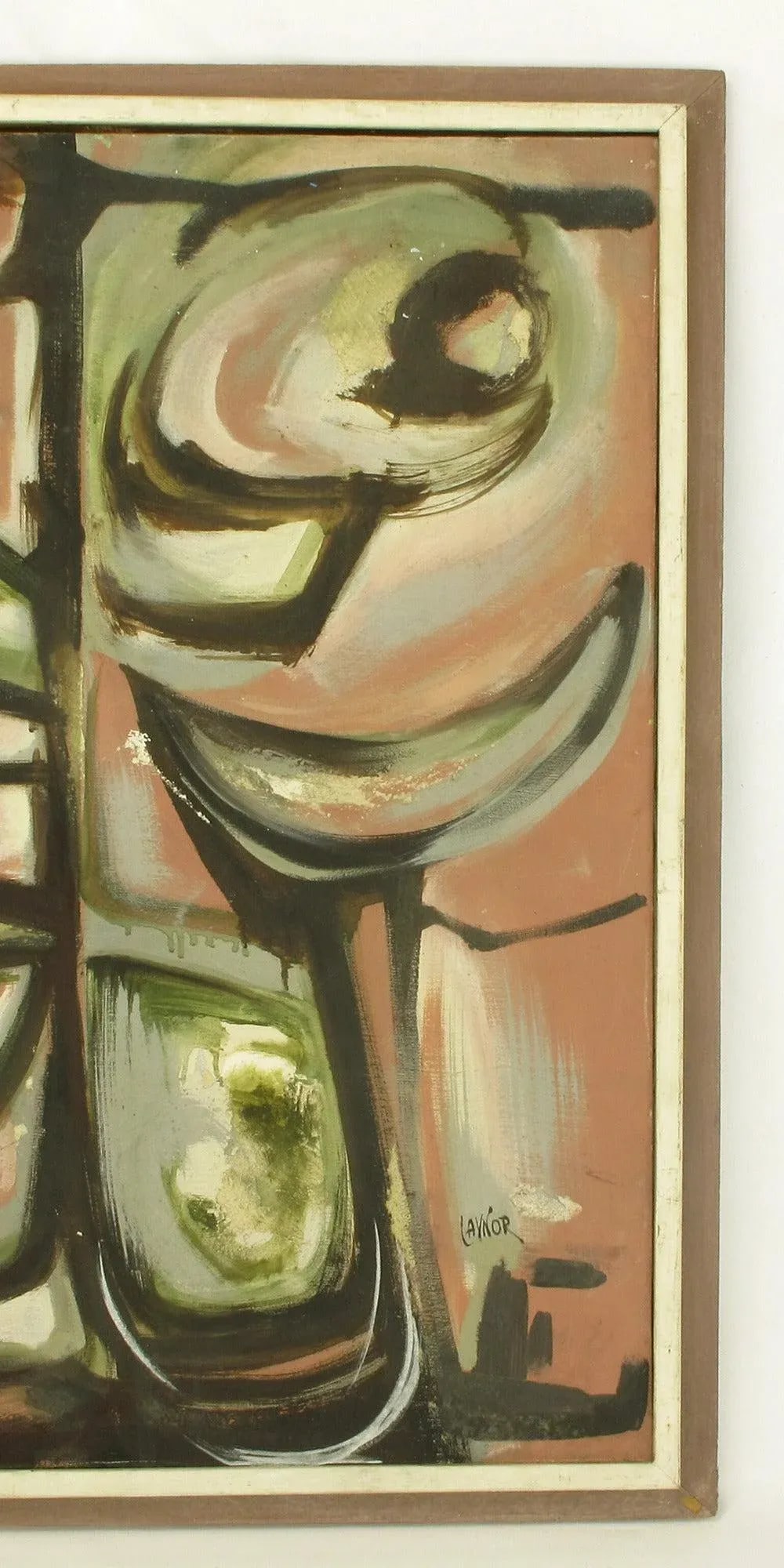 Harold a Laynor Abstract Oil on Canvas Titled "Stapho" - 6