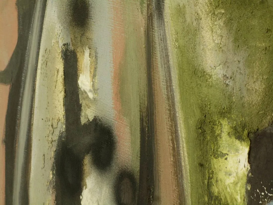 Harold a Laynor Abstract Oil on Canvas Titled "Stapho" - 8
