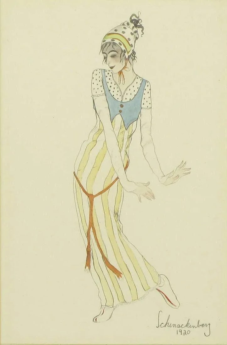 Set Three Walter Schnackenberg "Ballet Und Pantomime" Tinted Prints - 5