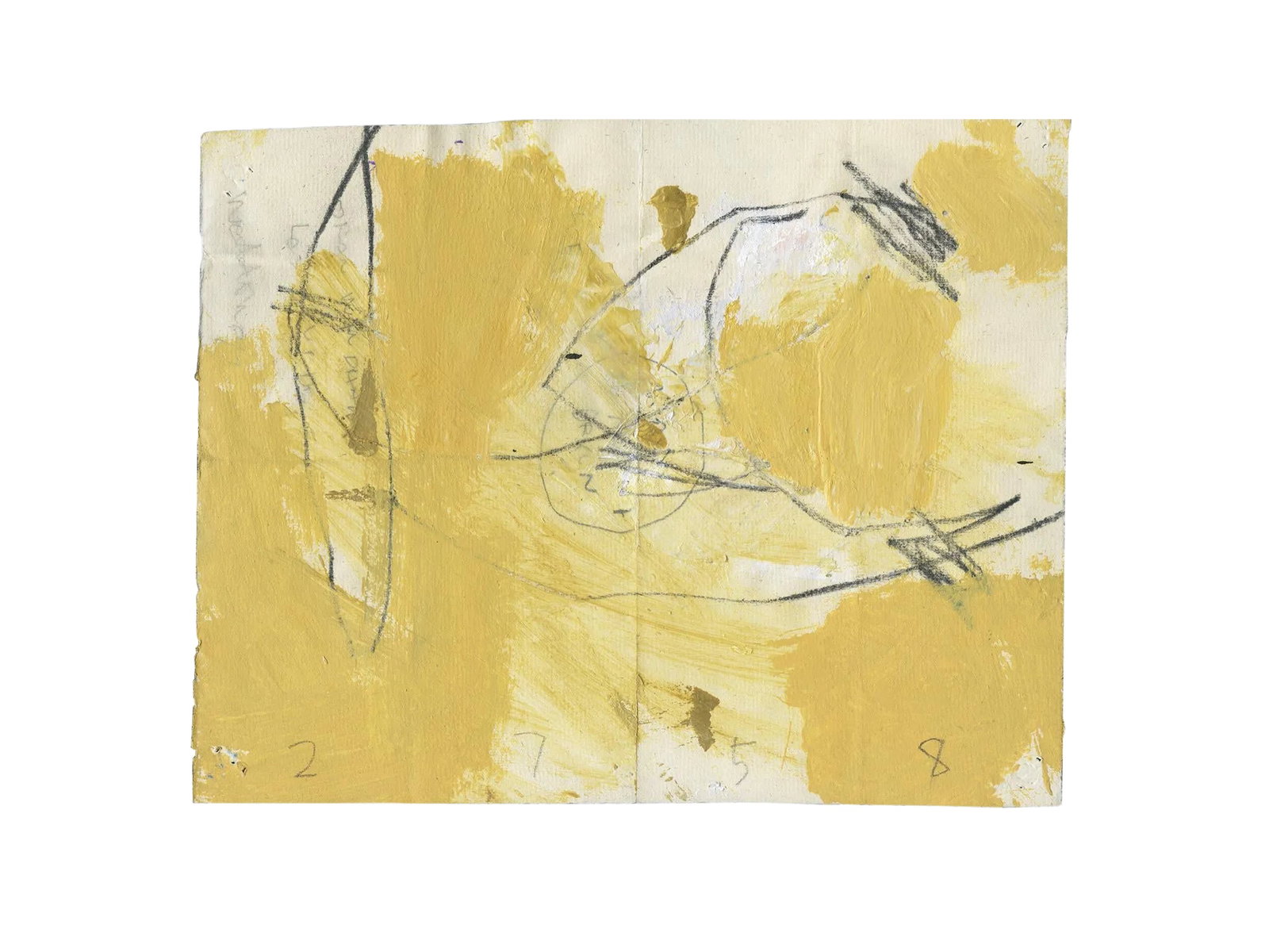 "Wd2758 (Mona)" Abstract Work on Paper by M. P. Landis - Warehouse Drawing Series (1 of 8)