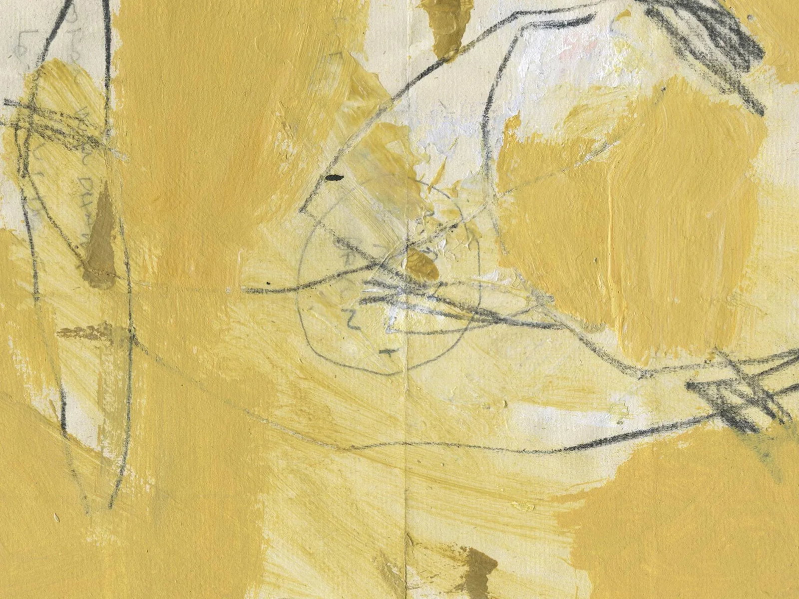 "Wd2758 (Mona)" Abstract Work on Paper by M. P. Landis - Warehouse Drawing Series - 3
