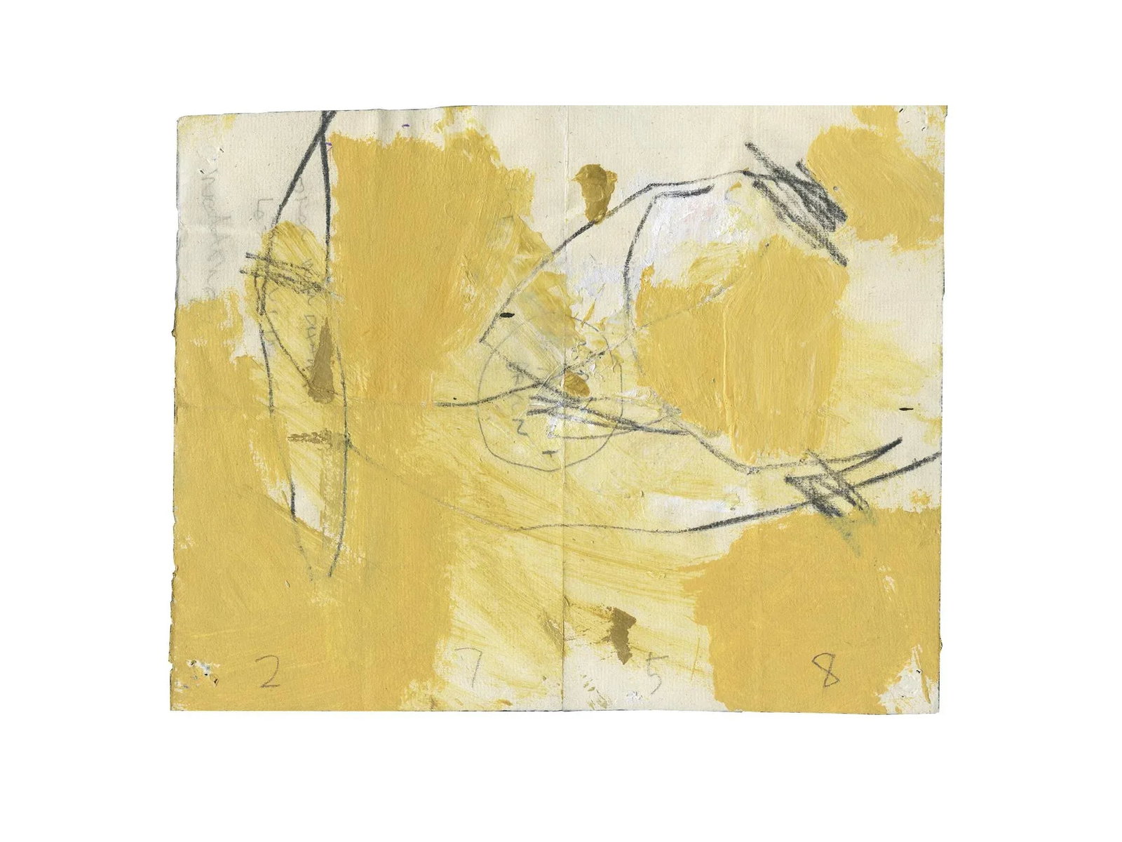 "Wd2758 (Mona)" Abstract Work on Paper by M. P. Landis - Warehouse Drawing Series - 8