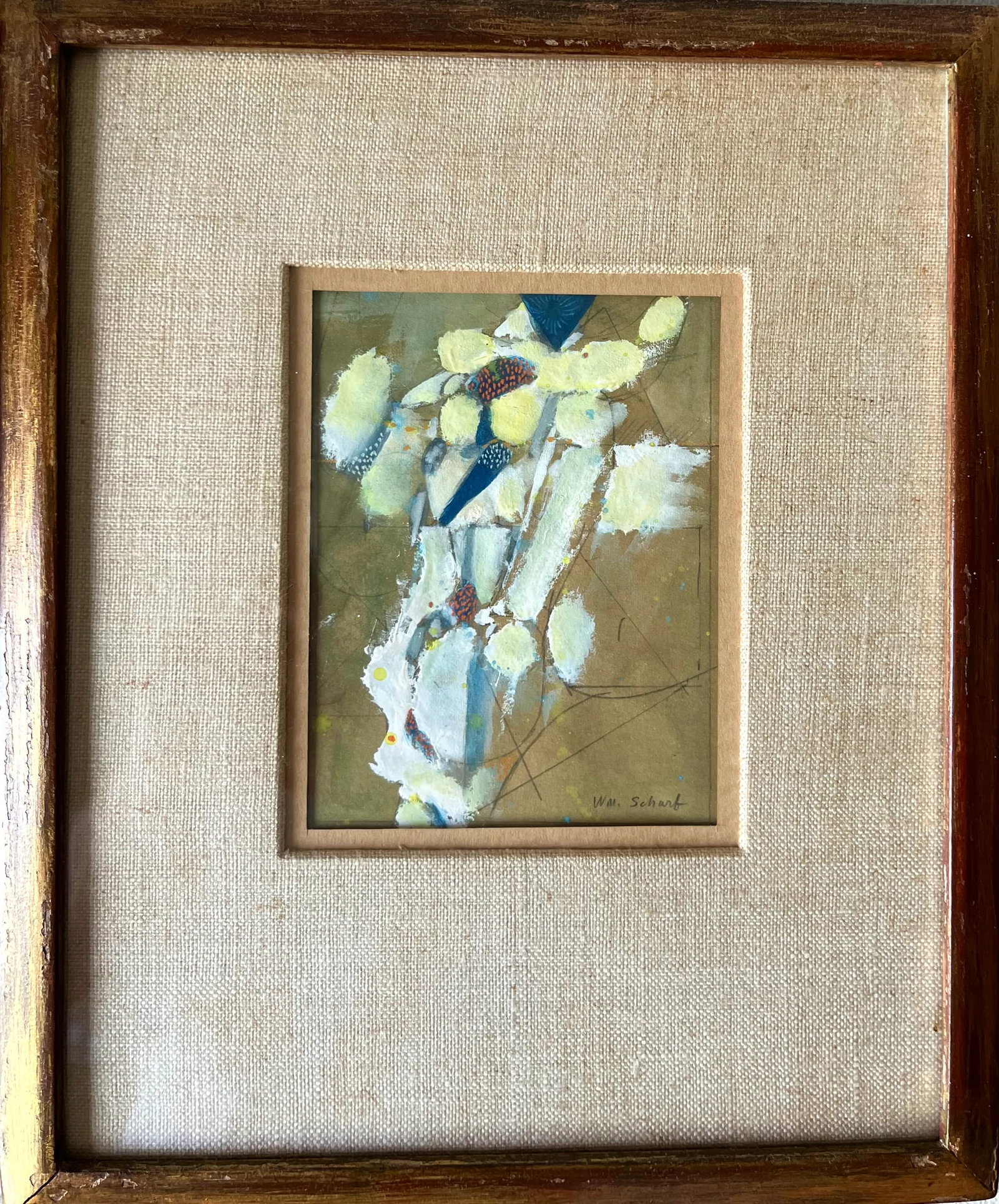 1950's Abstract Gouache-William Scharf-New York School - 6