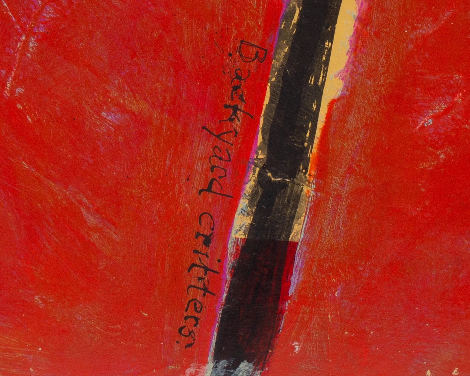 2012 "Backyard Critters" Abstract Mixed Media Painting by James L. Bruch - 7