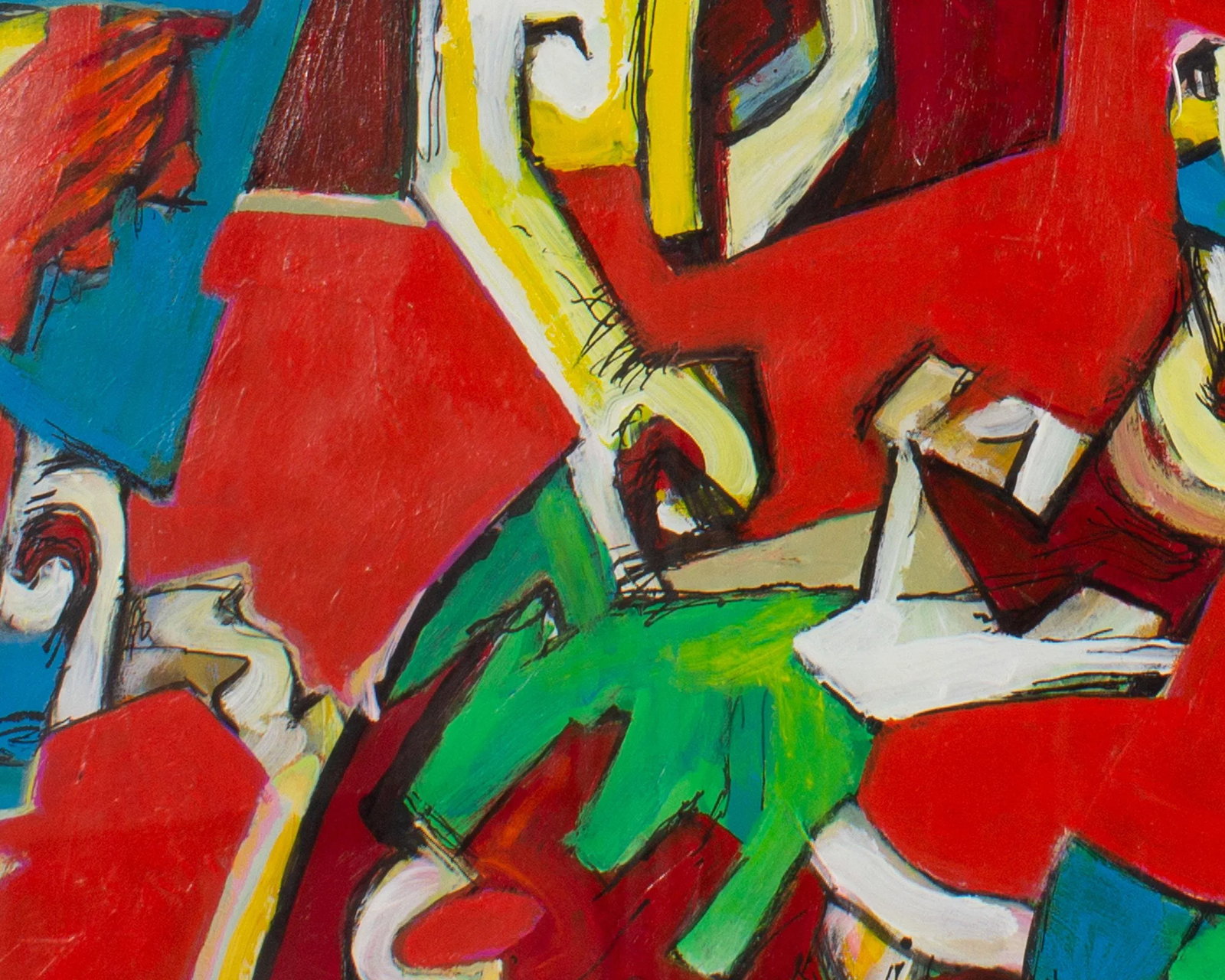 2012 "Backyard Critters" Abstract Mixed Media Painting by James L. Bruch - 8