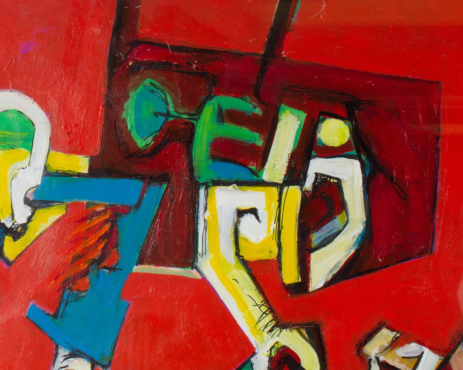 2012 "Backyard Critters" Abstract Mixed Media Painting by James L. Bruch - 9