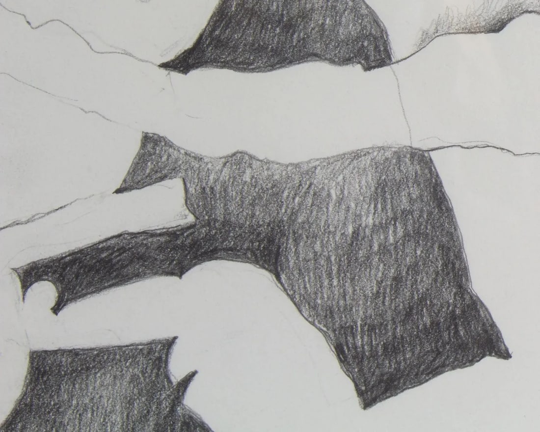 Abstract Charcoal Drawing by James L. Bruch - 6