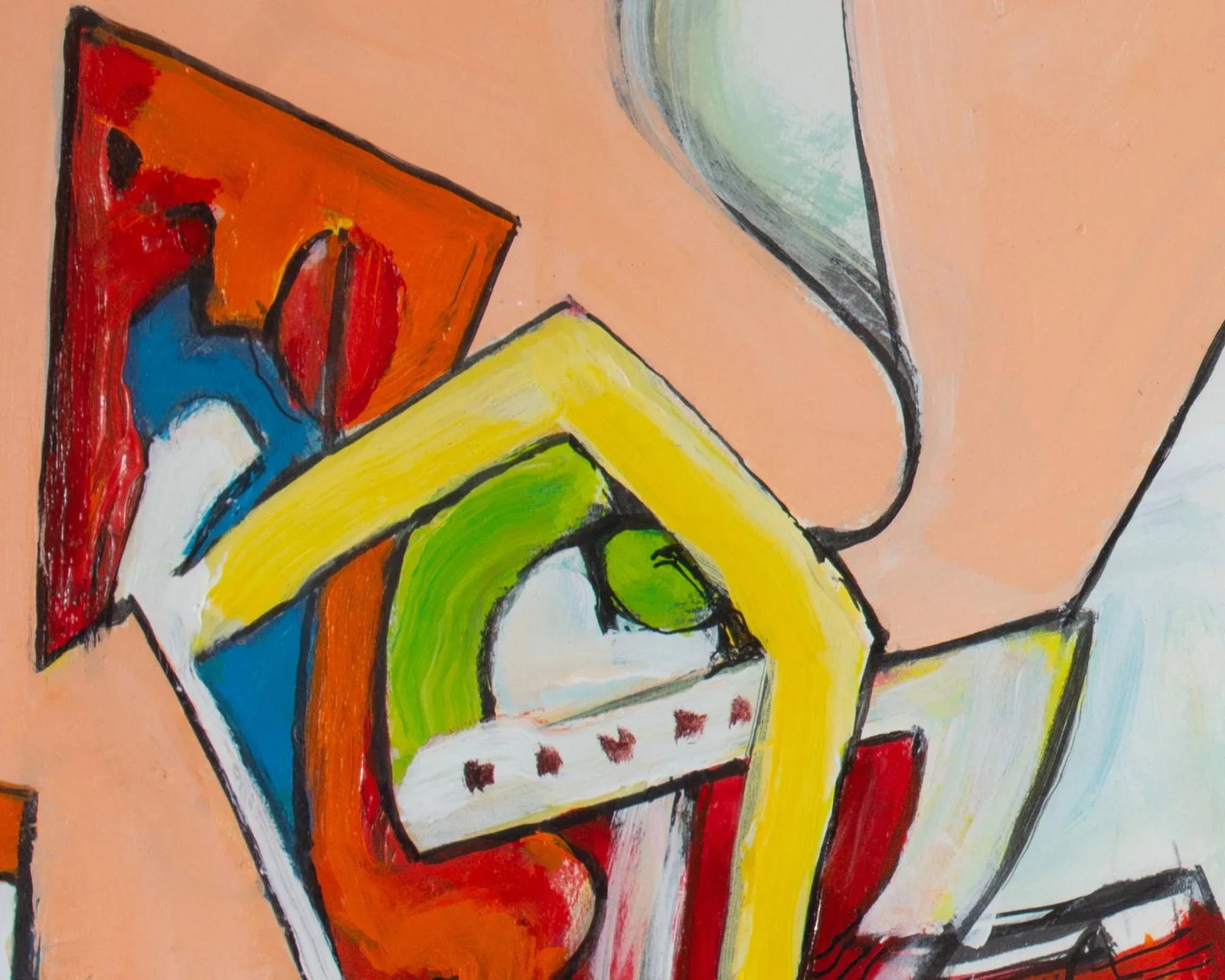 "What's on Your Mind?" Abstract Mixed Media Painting by James L. Bruch - 10