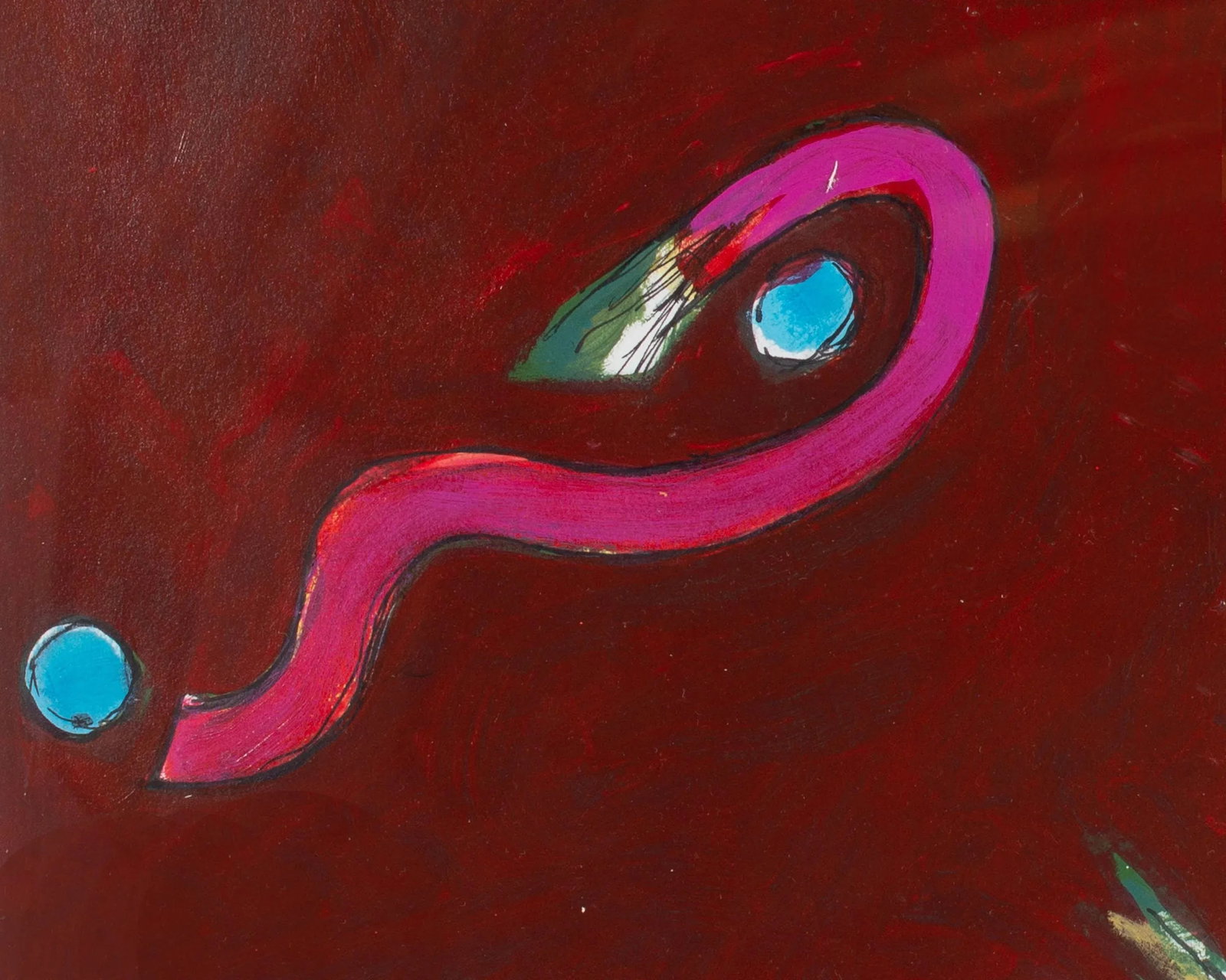 "Early Bird Gets the Worm" Abstract Mixed Media Painting by James L. Bruch - 6