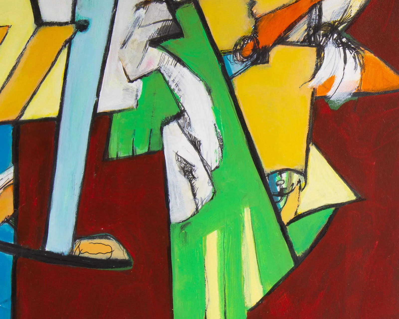 "Early Bird Gets the Worm" Abstract Mixed Media Painting by James L. Bruch - 9