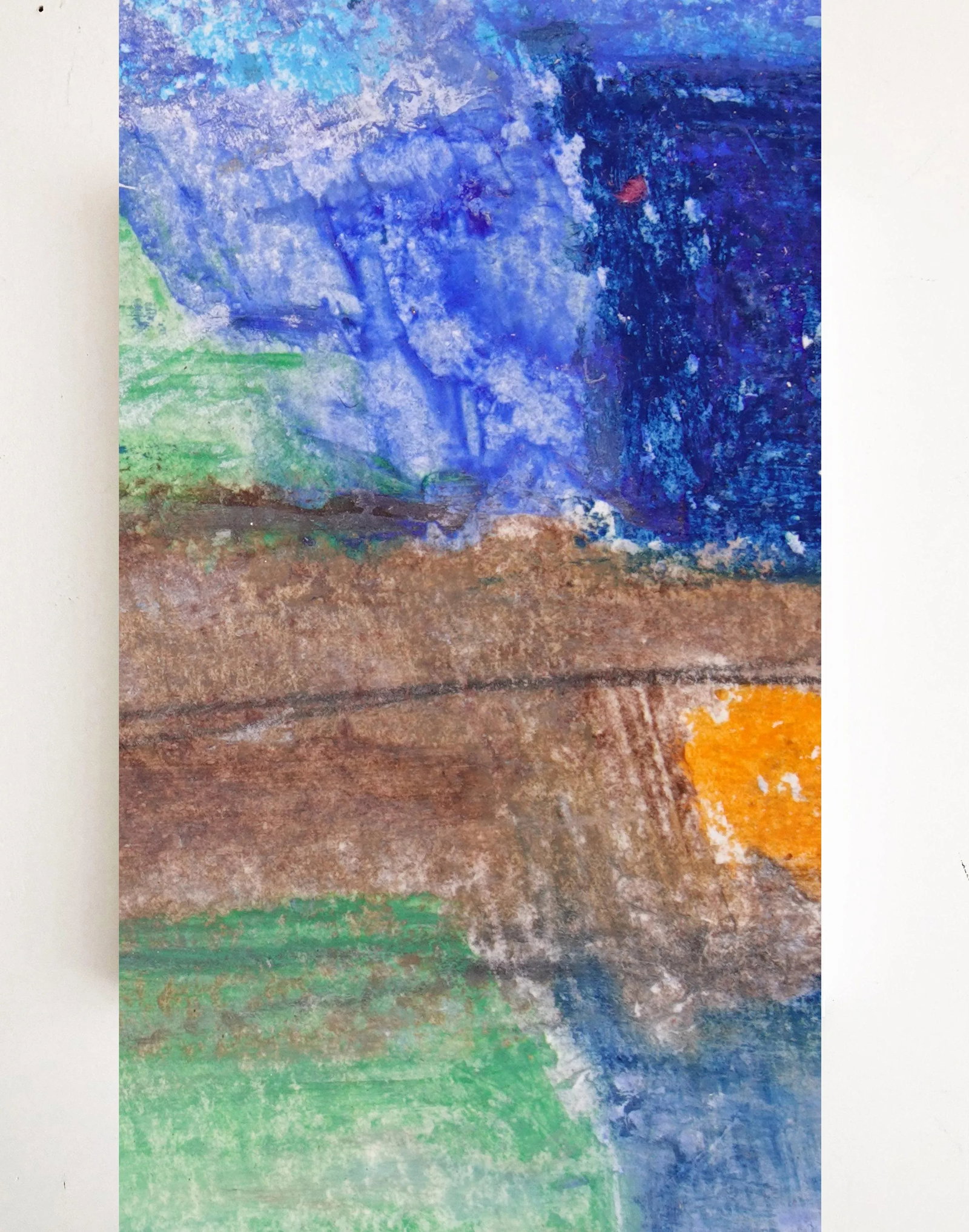 Vague. 29 White Framed Abstract Vibrant Painting - 3