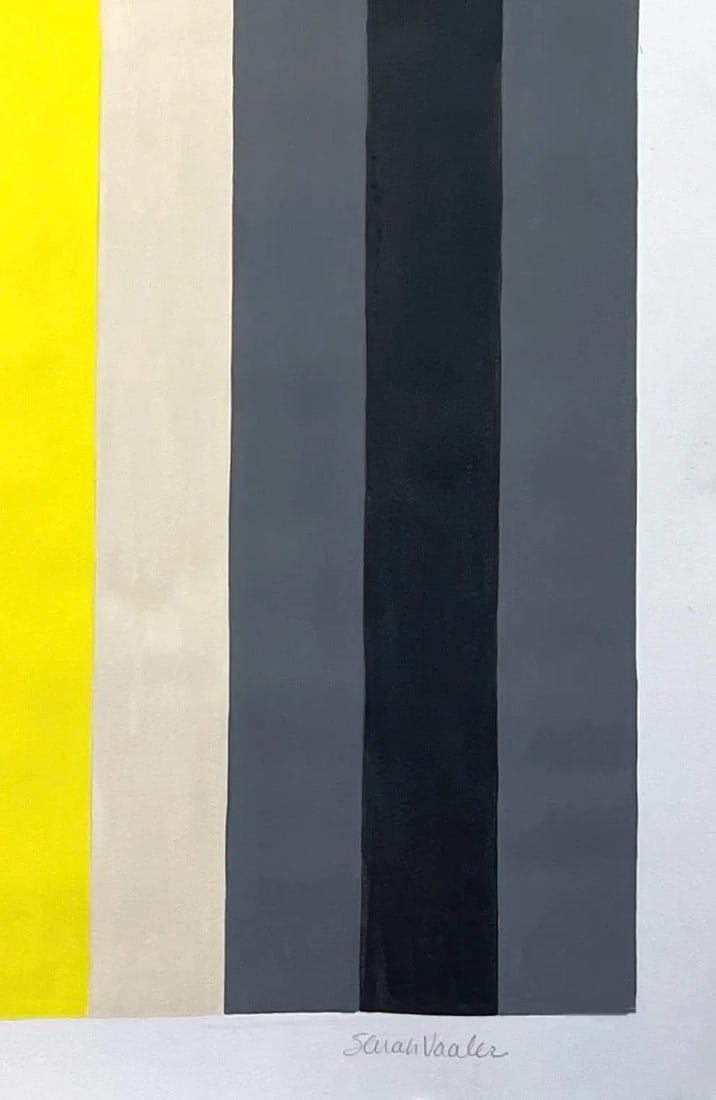 Painting With Stripes in Warm Colors - 2