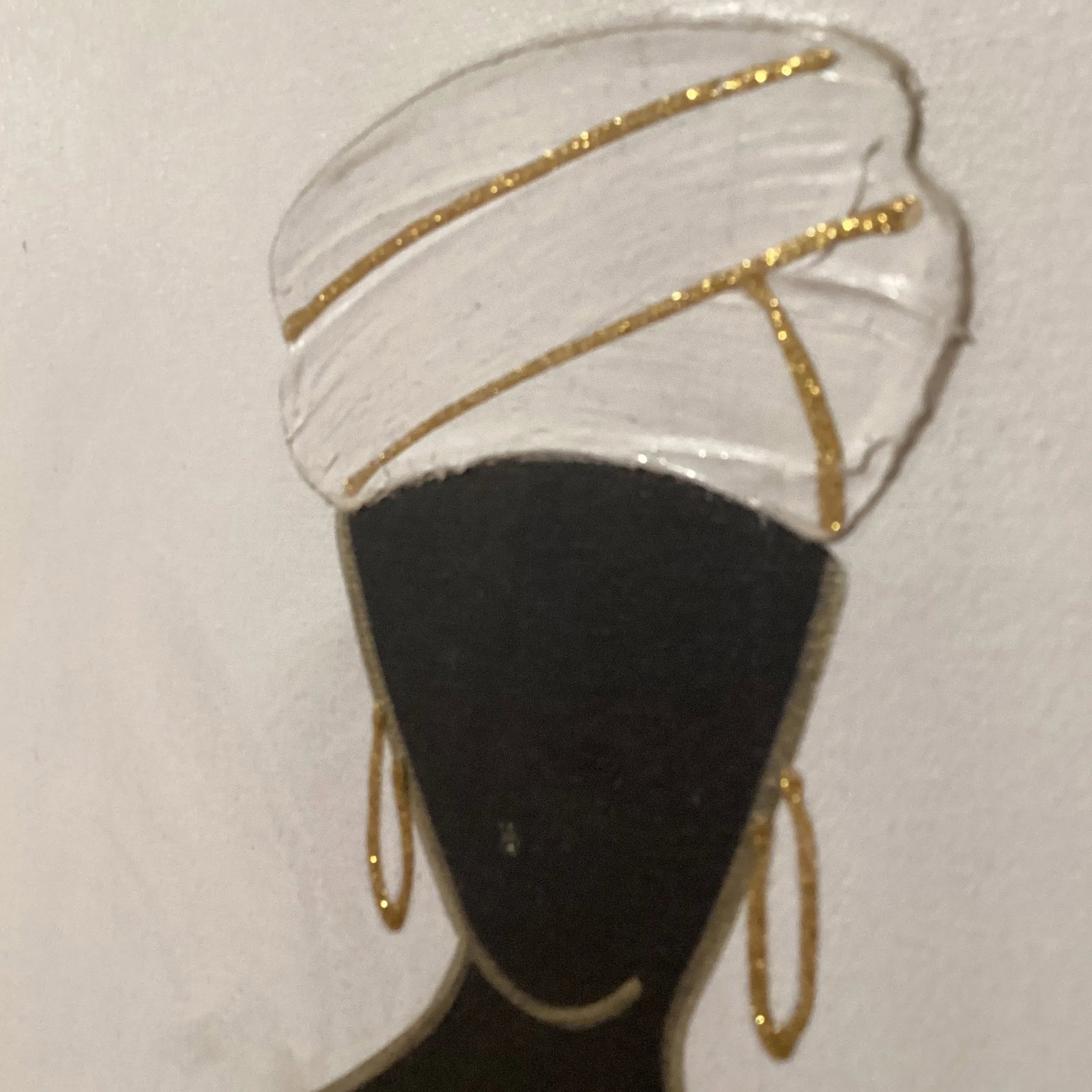 Mid 20th Century June Marie Original Oil on Canvas African American Woman Painting, Framed - 10