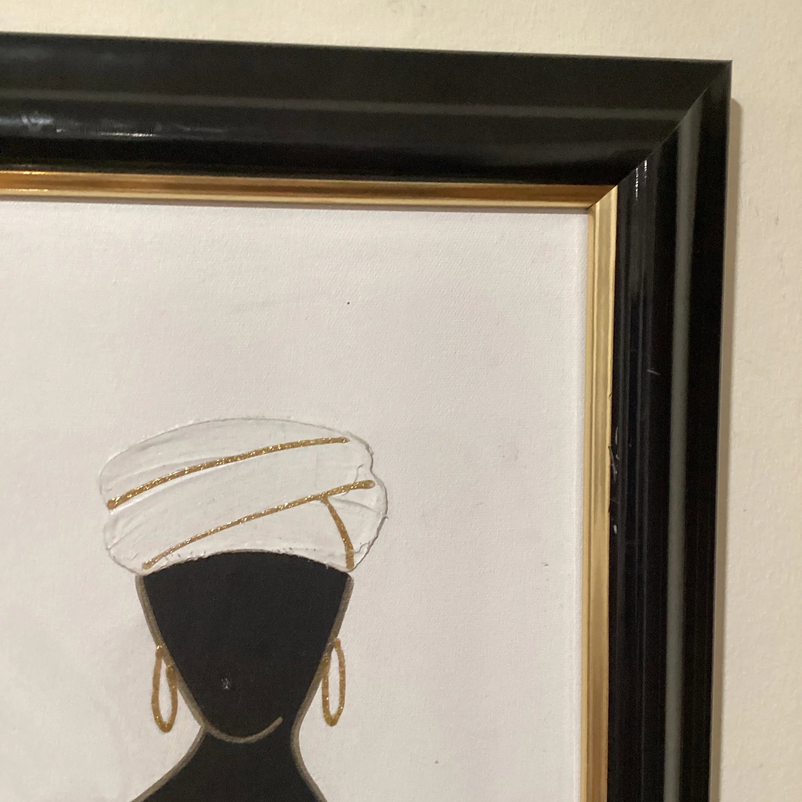 Mid 20th Century June Marie Original Oil on Canvas African American Woman Painting, Framed - 6