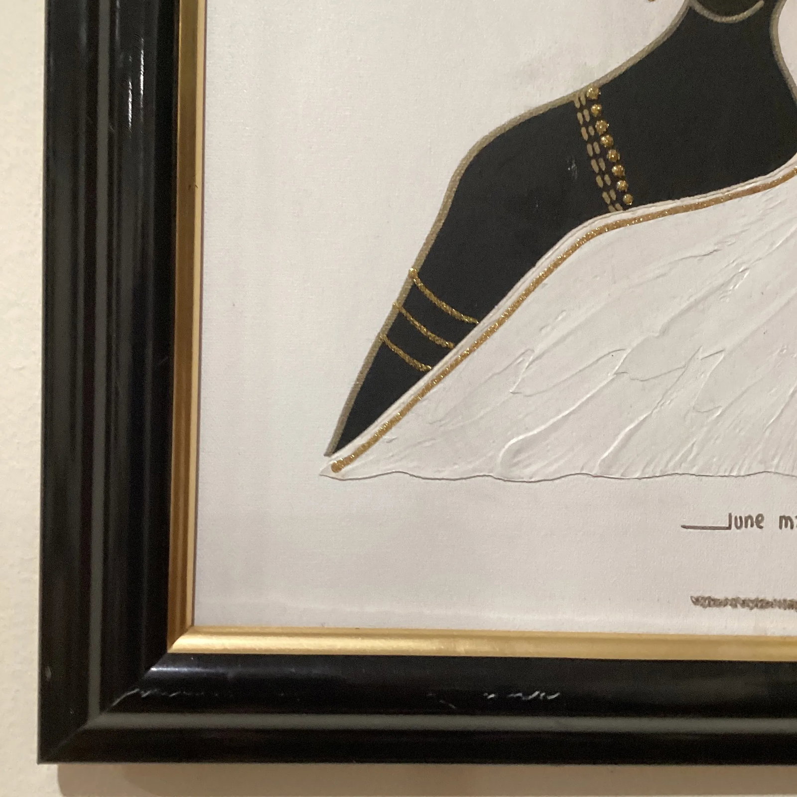 Mid 20th Century June Marie Original Oil on Canvas African American Woman Painting, Framed - 7